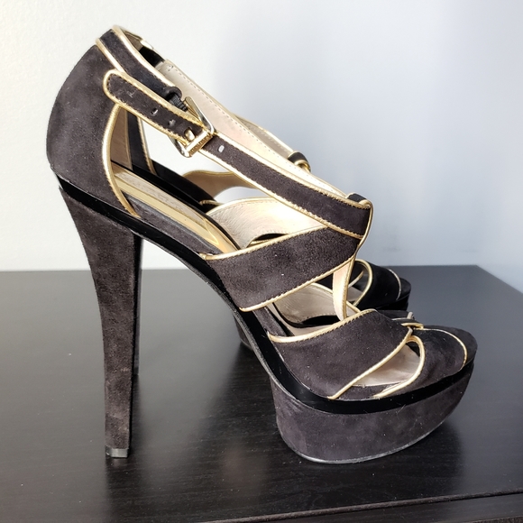 Michael Kors | Suede Platform Heels - Picture 1 of 5